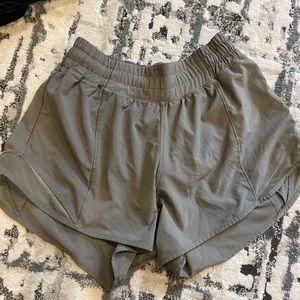 green lululemon shorts